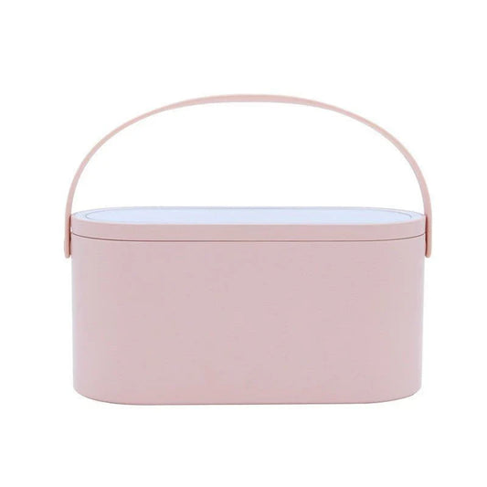 Portable LED Light Storage Box Beauty And Makeup Mirror